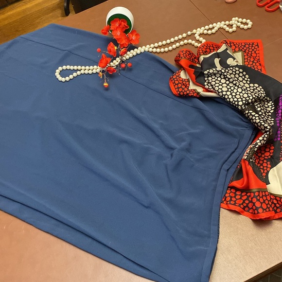 Lady Hazan - size 18w gray polyester skirt - Picture 3 of 7